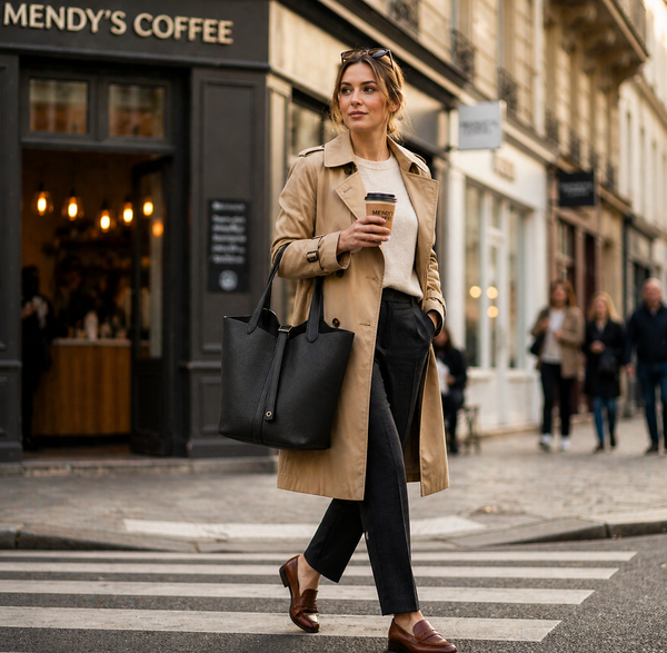 Sac seau en cuir